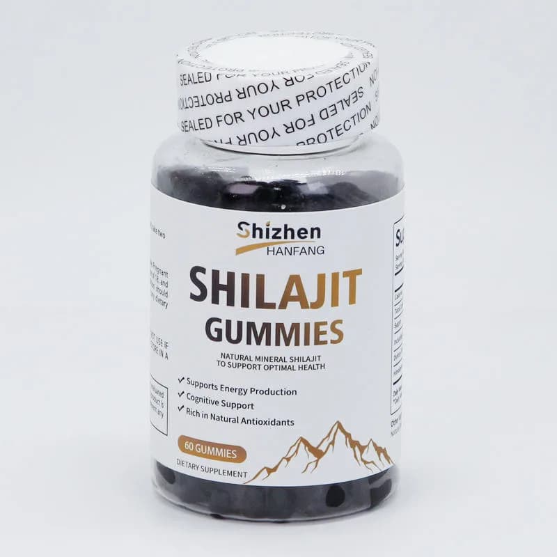 Private Label Sugar Free Pure Natural Shilajit Ashwagandha Gummies with Flavor