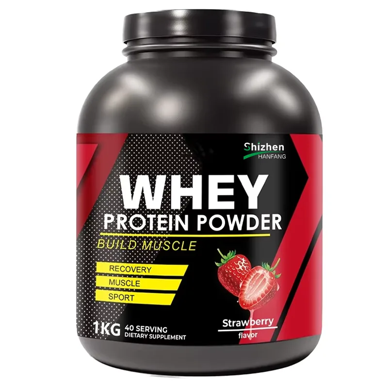OEM Private Label Strawberry Flavor Gold Whey Protein Powder Original Vegan Natural Protein Powder