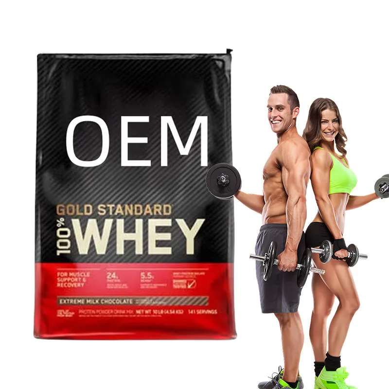 OEM Odm GMP Halal Certified 1kg Pure Vegetarian Unflavored Isolate Whey Protein Wholesale Powder Packaging Bag