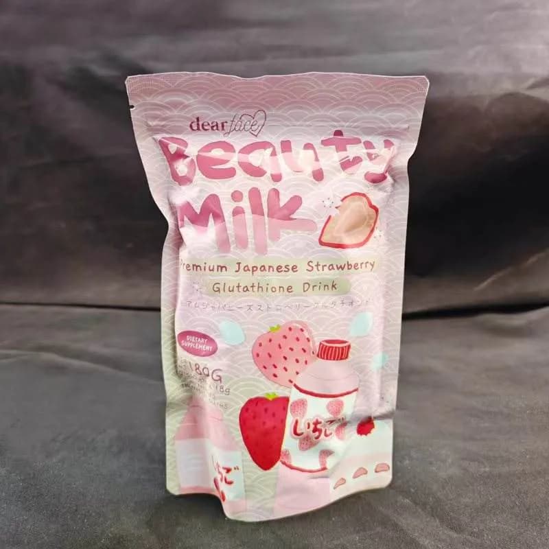 Hot Selling Beauty Milk Collagen Drink Powder 50000mg Hydrolyzed Collagen Powder Strawberry Skin Whitening Brightening