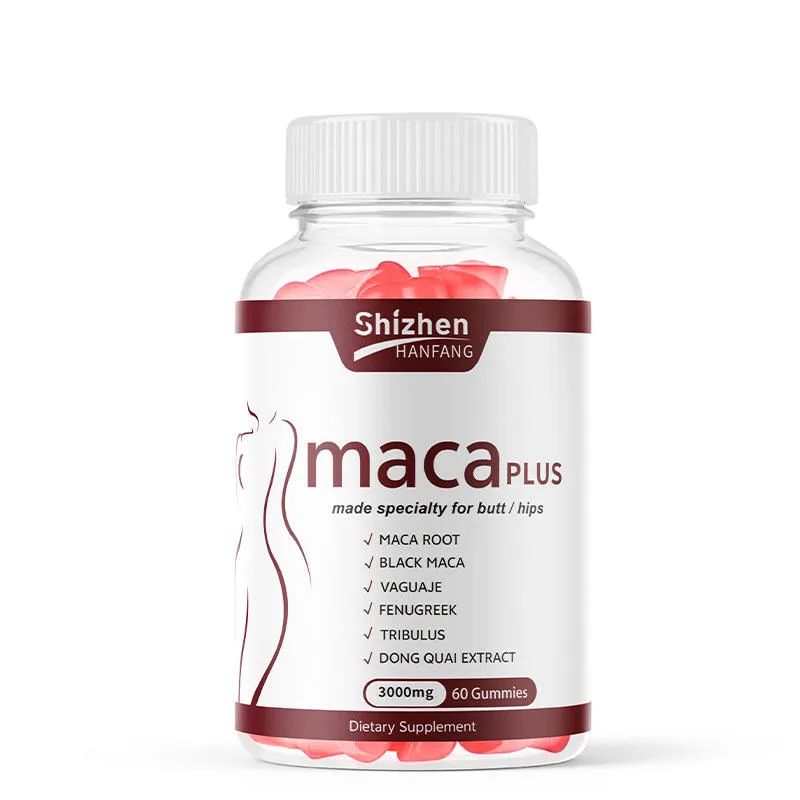 OEM Natural Vitamin MACA Gummies Ashwagandha Panax Adult Hip Enlargement and Hip Lifting Health Supplement