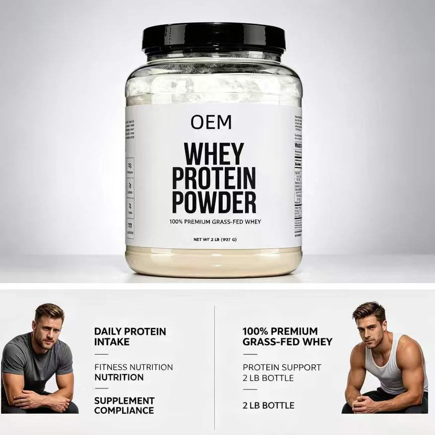 OEM Grass Fed Whey Protein Powder 100% Premium Whey 25g Protein No Artificial Ingredients 2LB (907g)