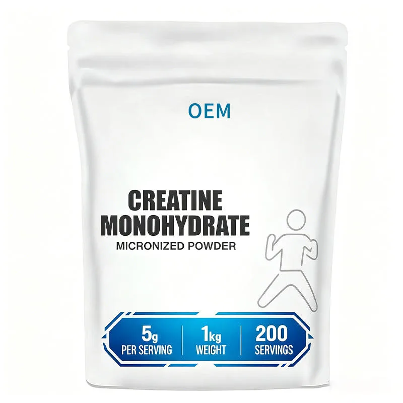 OEM Creatine Monohydrate Micronized Powder 5g Per Serving 1kg 200 Servings Dietary Supplement