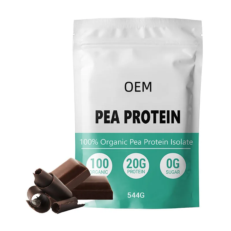 Pea Protein Isolate 100 Percent 20g Protein Per Serving 544g OEM Dietary Supplement for Fitness and Muscle Support