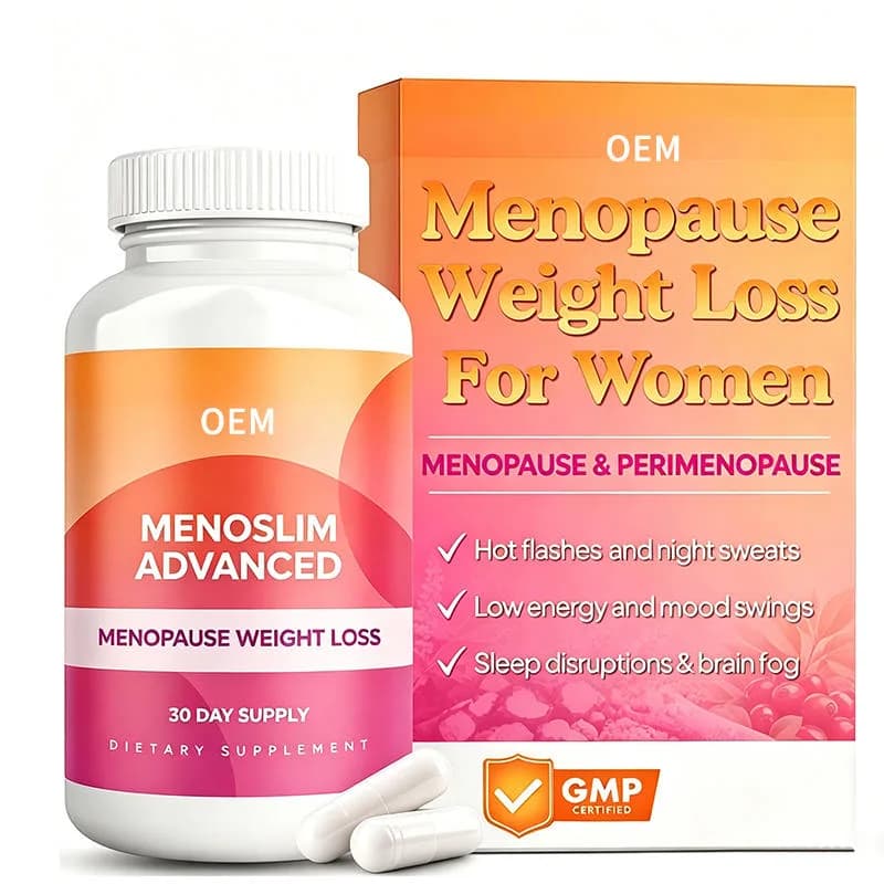 Menoslim Advanced Menopause Weight Loss for Women 30 Day Supply Supports Hot Flashes Night Sweats Energy Mood Sleep