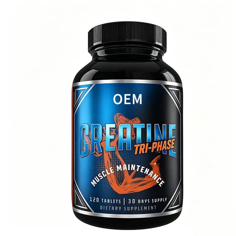 Premium OEM Tri Phase Creatine Tablets Dietary Supplement for Daily Muscle Maintenance Support Suitable for Fitness Enthusiasts