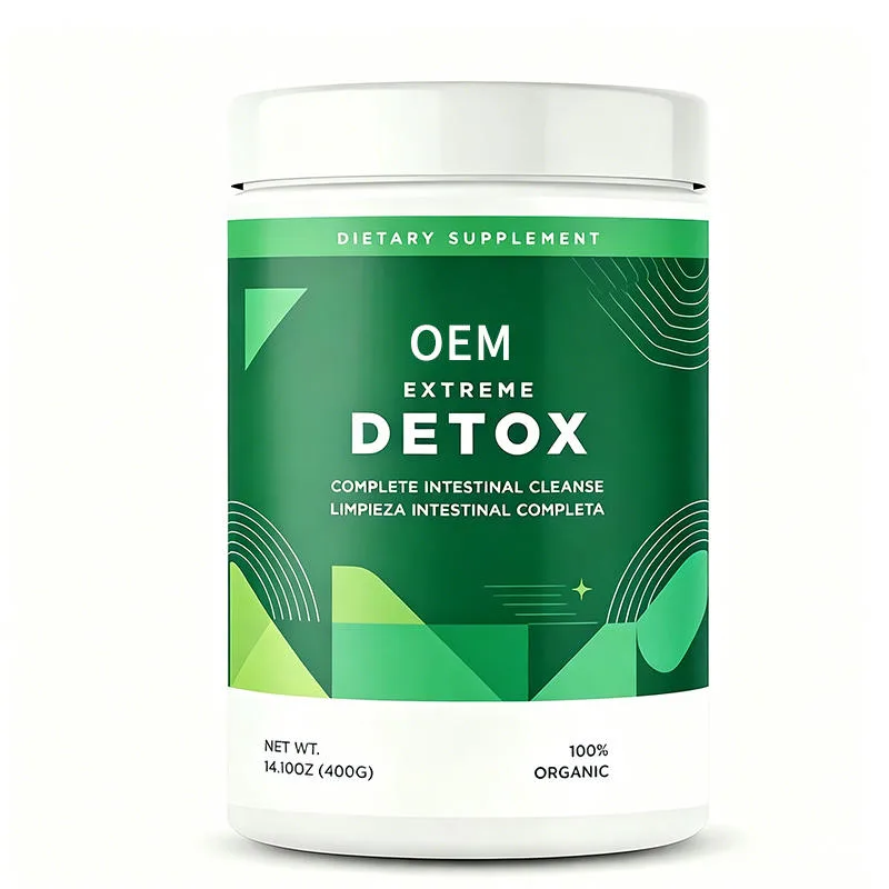 Extreme Detox Complete Intestinal Cleanse 14.1oz 400g Net Wt 100 Percent OEM Dietary Supplement for Digestive Support