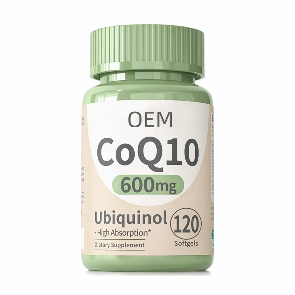 OEM CoQ10 600mg Softgels with Ubiquinol 120 Softgels Dietary Supplement
