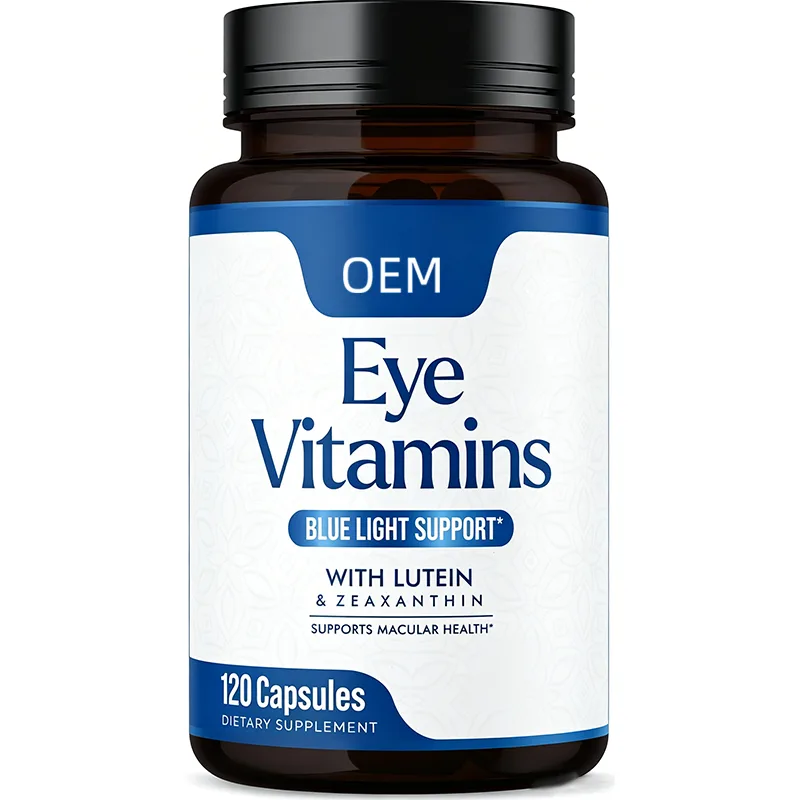 Eye Vitamins Blue Light Support with Lutein and Zeaxanthin 120 Capsules OEM Supplement for Macular Health