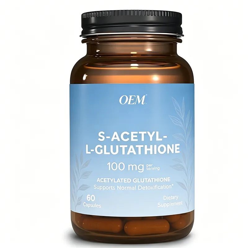 100mg S-Acetyl-L-Glutathione Capsules High Absorption Acetylated Glutathione for Body Detox Antioxidant Dietary Supplement