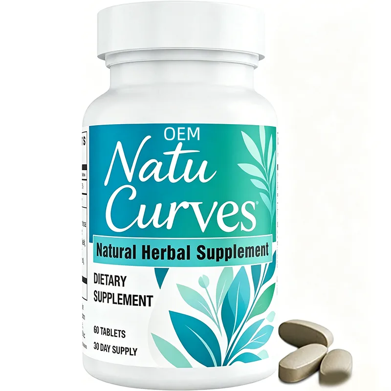 Natu Curves Dietary Supplement Tablets 60 Count 30 Day Supply OEM Product for Wellness Support