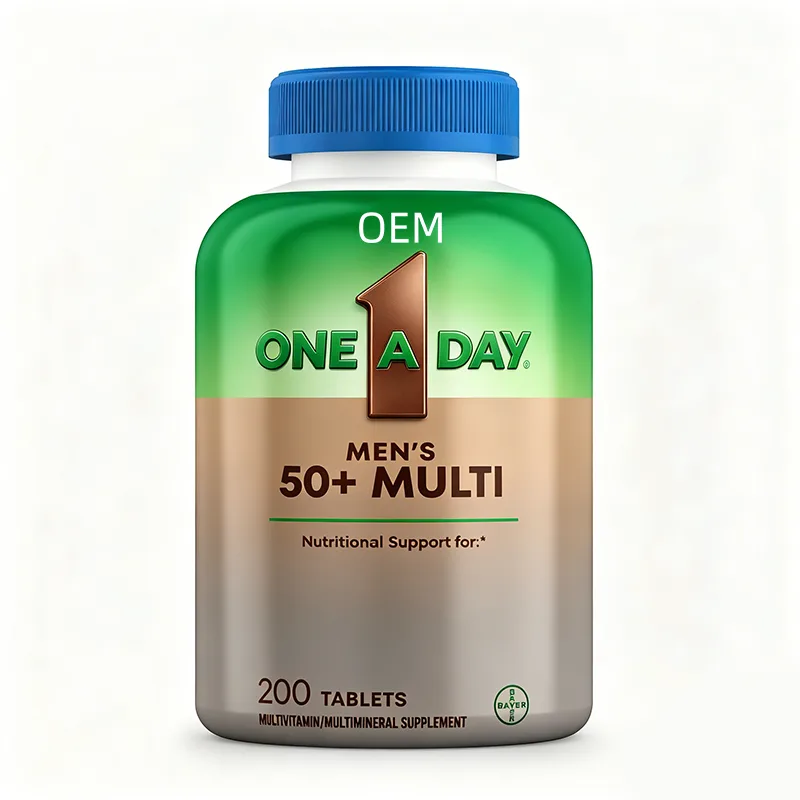 One a Day Men's 50+ Multi 200 Tablets OEM Multivitamin Multimineral Supplement for Daily Nutritional Support