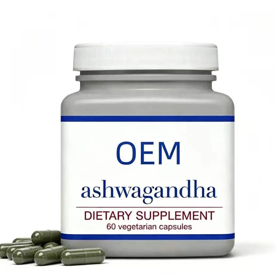 Ashwagandha 60 Vegetarian Capsules OEM Dietary Supplement for Daily Wellness Support