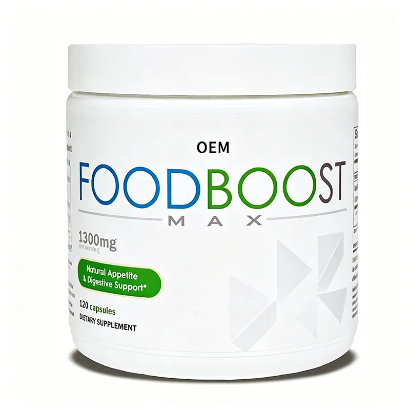 Food Boost Max 1300mg Natural Appetite and Digestive Support 120 Capsules OEM Dietary Supplement