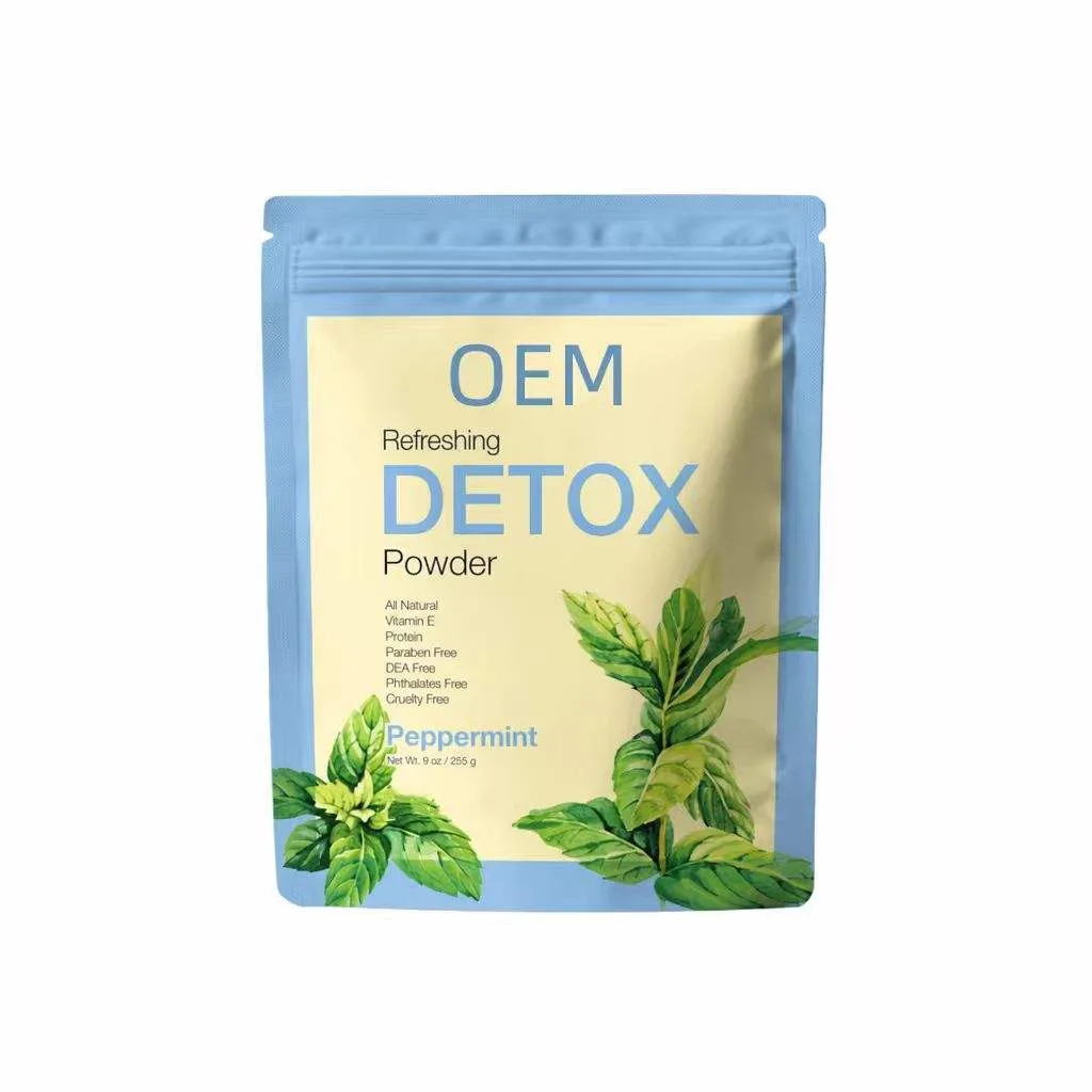 Refreshing Detox Powder All Natural Peppermint Flavor with Vitamin E Protein Paraben Free DEA Free Phthalates Free 9oz 255g