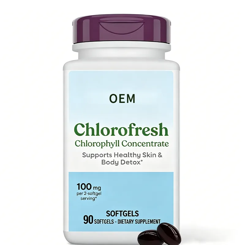 Chlorofresh Chlorophyll Concentrate Softgels 100mg Per 2 Softgel Serving 90 Count OEM Supplement for Skin and Detox Support
