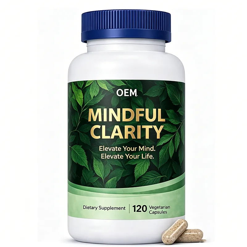 Mindful Clarity Capsules 120 Vegetarian Count OEM Dietary Supplement for Mental Focus and Wellness Support