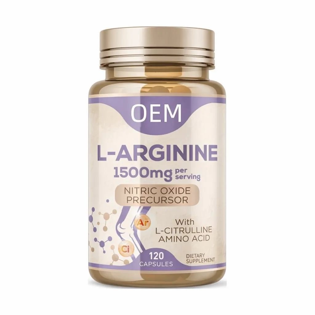 Bulk OEM 1500mg L-Arginine Citrulline Capsules Nitric Oxide Precursor Complex Maintain Healthy Circulation