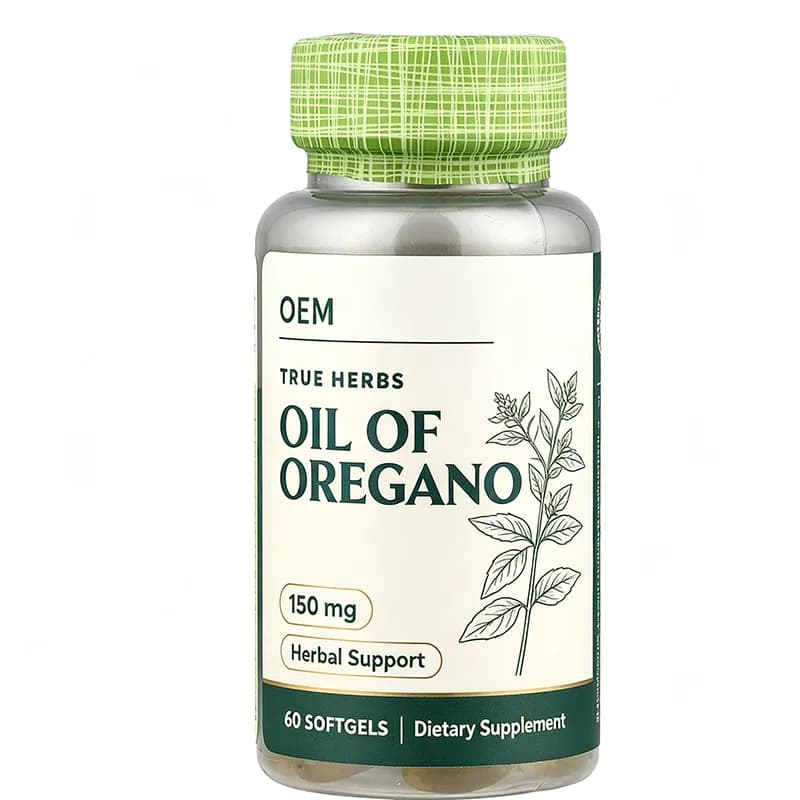 OEM Wholesale 60 Oregano Oil Softgels 150mg True Herb Plant Extract Gentle Antioxidant Daily Wellness Dietary Pill