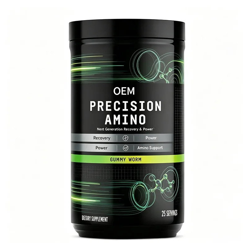 Precision Amino Gummy Worm 25 Servings OEM Supplement for Recovery Power and Amino Support