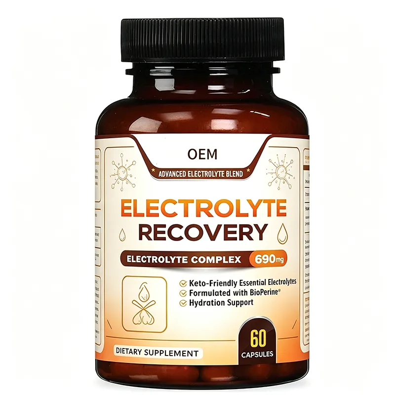 OEM Electrolyte Recovery Complex Capsules 60 Count 690mg Keto Friendly Essential Electrolytes