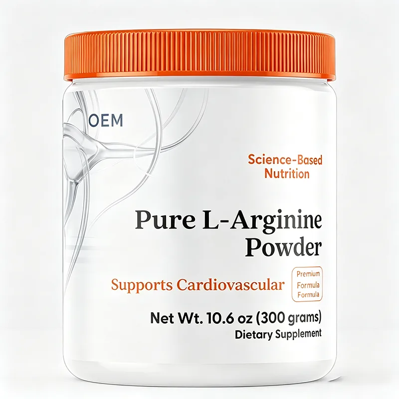 OEM Premium Pure L-Arginine Powder 300g 10.6 Oz Science Based Nutrition Unflavored Raw Amino Acid Powder