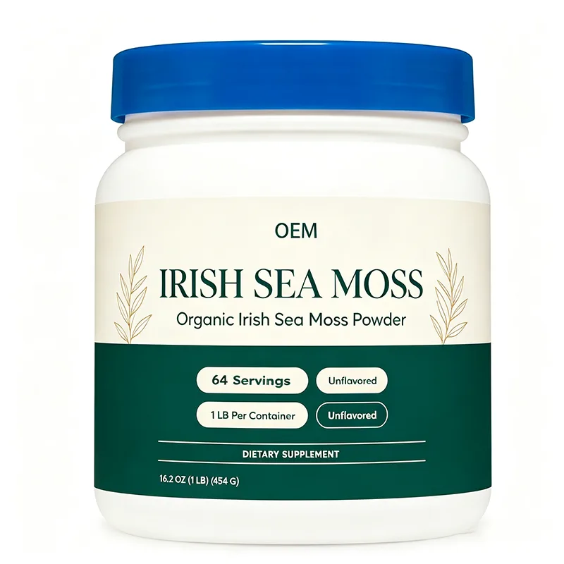 OEM Unflavored Irish Sea Moss Powder 454g 16.2 OZ 1LB 64 Servings Natural Raw Sea Moss