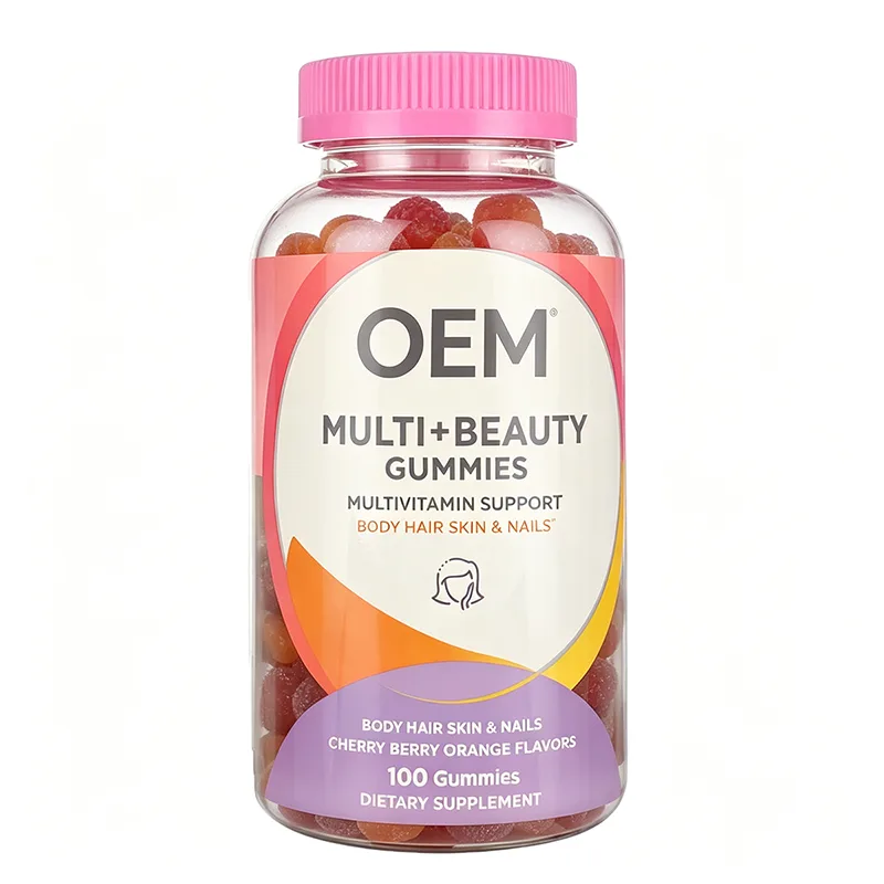 Multi Beauty Gummies Multivitamin Support Body Hair Skin Nails 100 Gummies Dietary Supplement