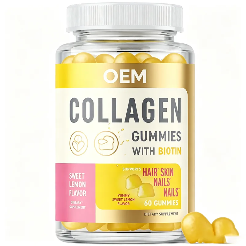 Collagen Gummies with Biotin Supports Hair Skin Nails Flavor 60 Count Dietary Supplement