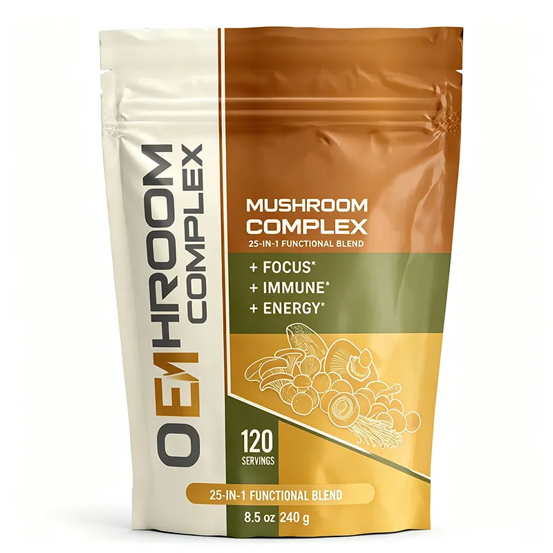 Mushroom Complex 25-in-1 Functional Blend Energy Focus Immune Support 240g 8.5oz 120 Servings
