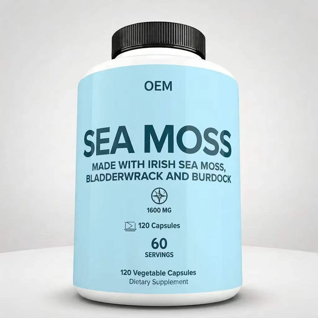 Sea Moss 1600mg 120 Vegetable Capsules 60 Servings Dietary Supplement