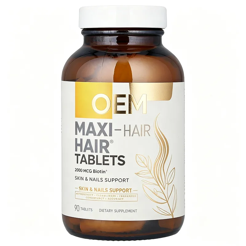 Maxi-Hair Tablets 2000mcg Biotin Skin Nails Support 90 Tablets Dietary Supplement