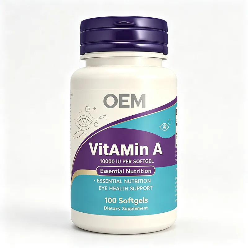 Vitamin a 10000 IU Per Softgel 100 Count OEM Supplement for Essential Nutrition and Eye Health Support