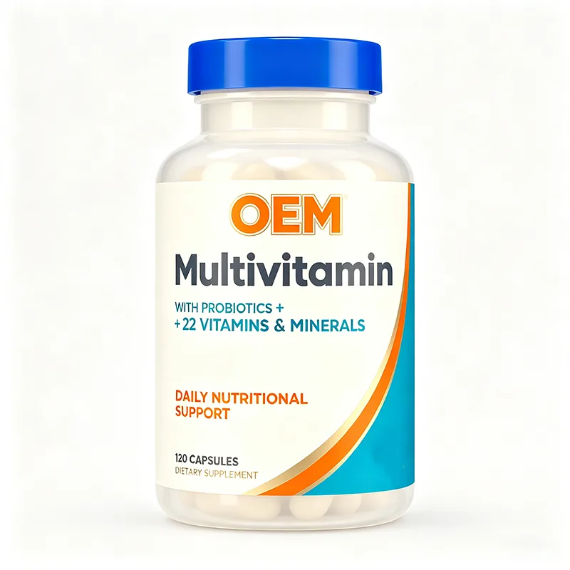 Multivitamin with Probiotics and 22 Vitamins Minerals 120 Capsules OEM Supplement for Daily Nutritional Support