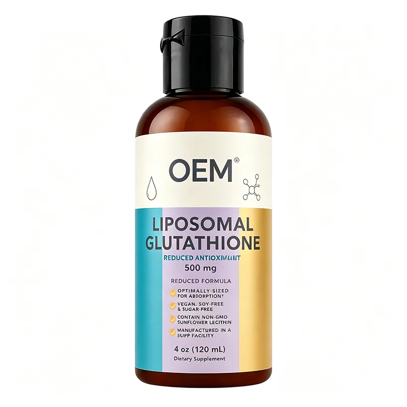 Liposomal Glutathione Reduced Antioxidant 500mg Liquid 4oz 120ml Vegan Soy Free Sugar Free Non GMO Sunflower Lecithin