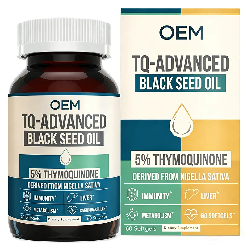 Black Seed Oil 5 Percent Thymoquinone 60 Softgels Derived From Nigella Sativa for Immunity Liver and Metabolism Support