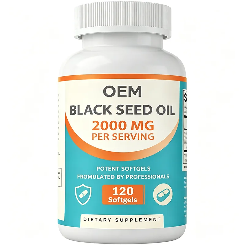 Black Seed Oil 2000mg Per Serving Potent Softgels 120 Count Formulated by Professionals OEM Dietary Supplement