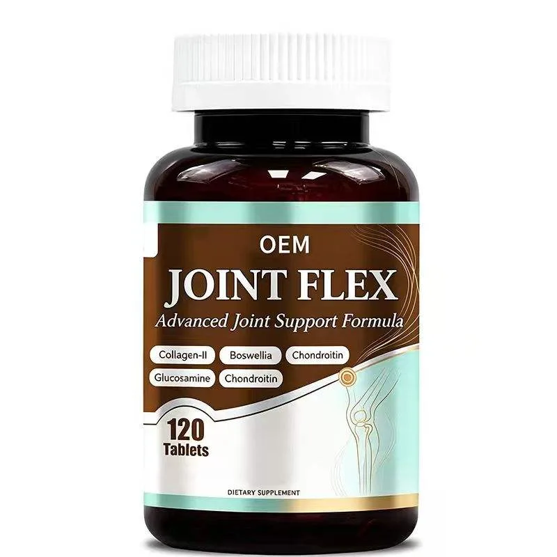 JointFlex Advanced Joint Support Formula 120 Tablets with Collagen II Boswellia Chondroitin and Glucosamine OEM Supplement