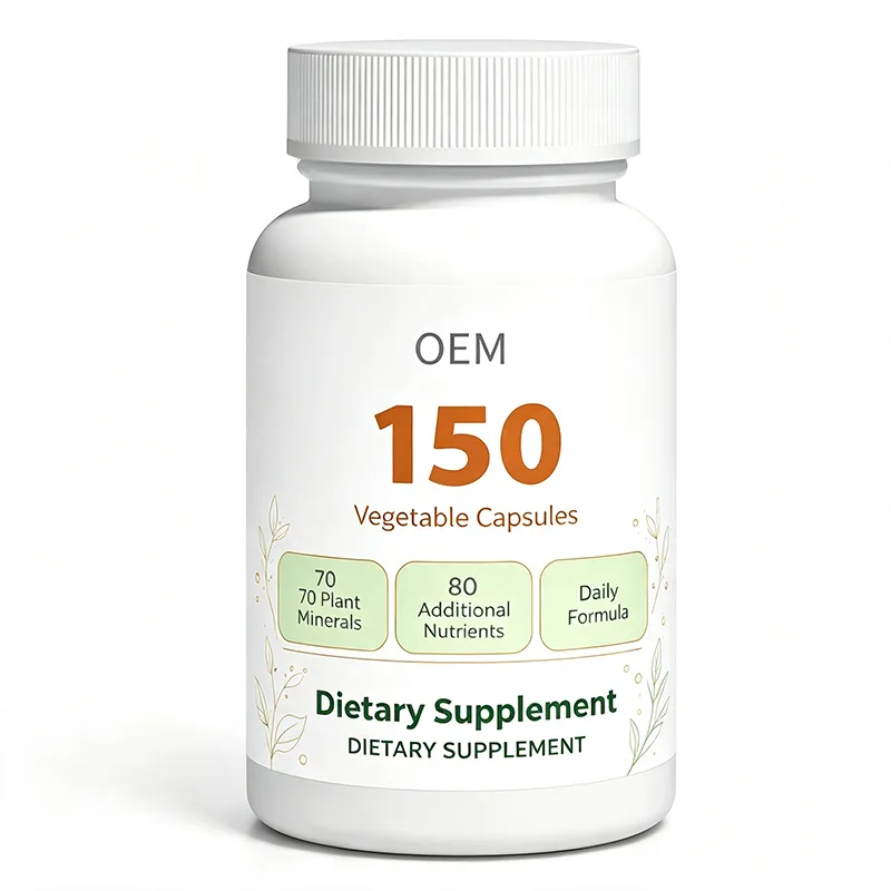 70 Plant Formula with 80 Additional Minerals and Nutrients 150 Vegetable Capsules OEM Dietary Supplement