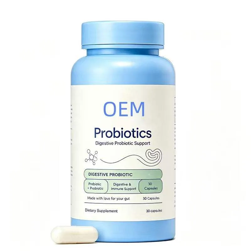 Probiotic Prebiotic Capsules 30 Count OEM Supplement for Digestive and Immune Support