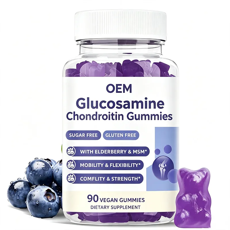 Glucosamine Chondroitin Gummies Sugar Free Gluten Free With Elderberry 90 Vegan Gummies Dietary Supplement