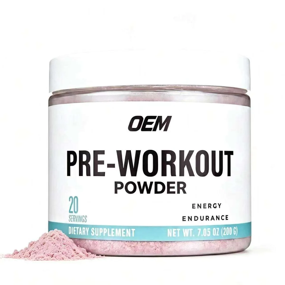 Pre Workout Powder 20 Servings 200g Energy & Endurance Support Fitness Training Dietary Supplement for Men and Women